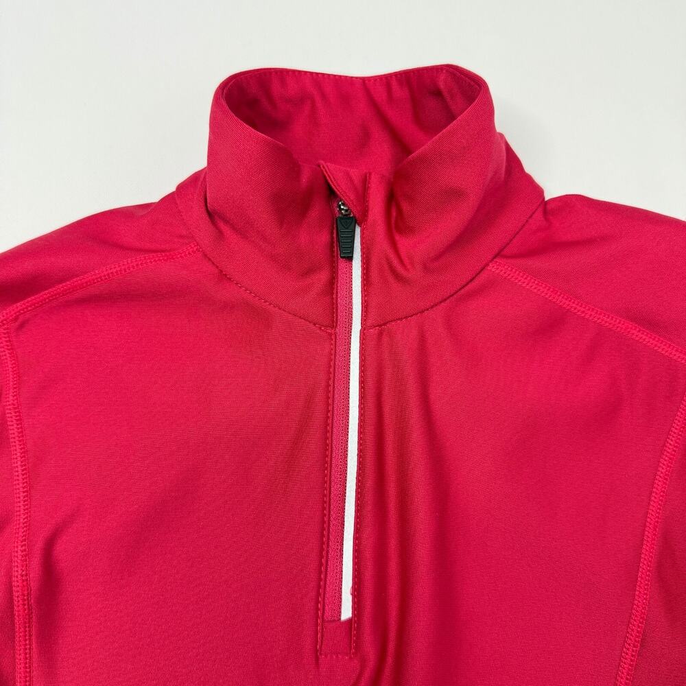 Rossignol Womens 1/4 Zip Pullover Athletic Shirt Size Small Pink - Picture 3 of 10